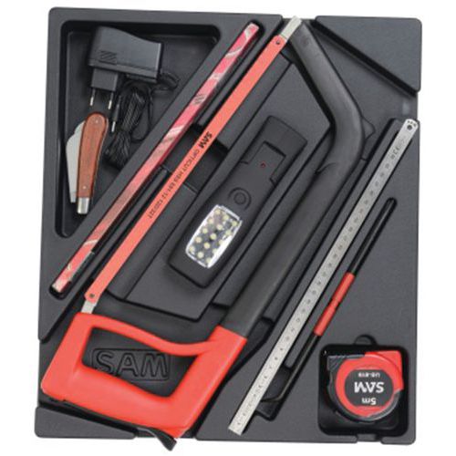 Module foam 2/3 zagen met accessoires - SAM Outillage Module foam 2/3 zagen met accessoires - SAM Outillage