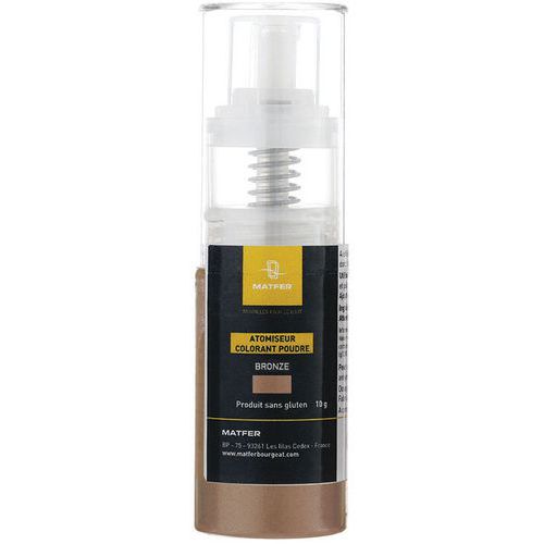 Colorant poudre en atomiseur bronze - Matfer Colorant poudre en atomiseur bronze - Matfer