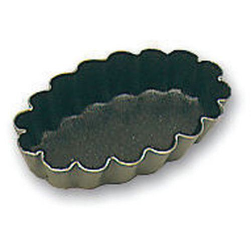 Moule à petits fours ovale cannelé Exopan - Lot de 25 - Matfer Moule à petits fours ovale cannelé Exopan - Lot de 25 - Matfer