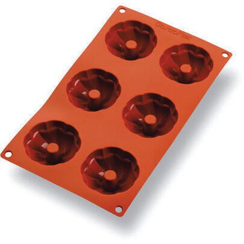 Bakvorm uit silicone voor 6 mini kouglofs Gastroflex - Matfer Bakvorm uit silicone voor 6 mini kouglofs Gastroflex - Matfer