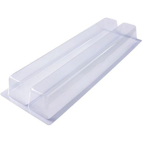 Gouttière double à bûche thermoformée trapèze - Lot de 10 - Matfer Gouttière double à bûche thermoformée trapèze - Lot de 10 - Matfer