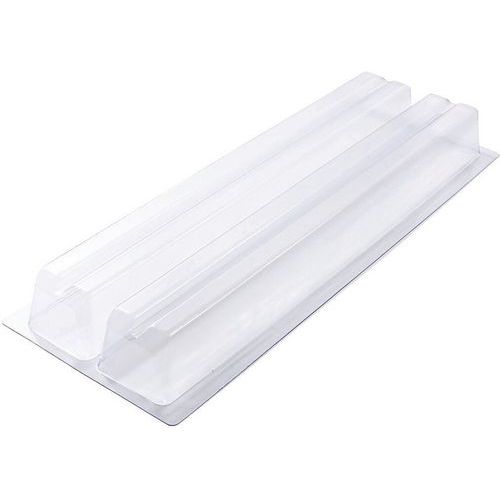 Gouttière double à bûches thermoformées rainuré - Lot de 10 - Matfer Gouttière double à bûches thermoformées rainuré - Lot de 10 - Matfer