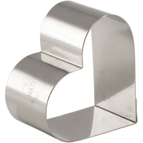 Nonnette cœur en inox - Lot de 4 - Matfer Nonnette cœur en inox - Lot de 4 - Matfer