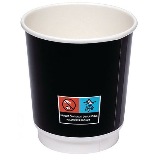 Beker karton dubbelwandig - Set van 500 - Matfer Beker karton dubbelwandig - Set van 500 - Matfer
