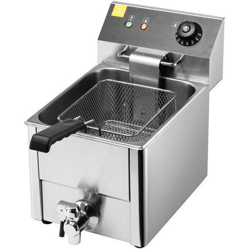 Friteuse électrique à cuve amovible avec robinet - Matfer Friteuse électrique à cuve amovible avec robinet - Matfer