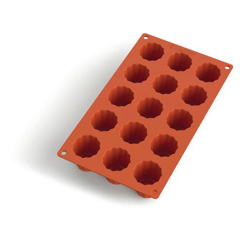 Plaque silicone pour 15 cannelés bordelais Gastroflex - Matfer Plaque silicone pour 15 cannelés bordelais Gastroflex - Matfer