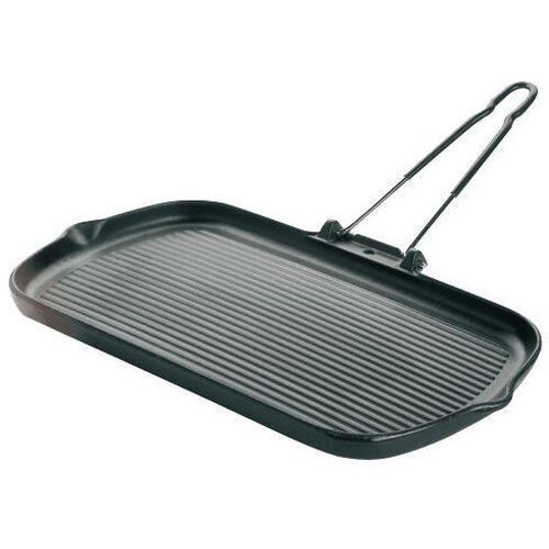 Grillpan rechthoekig met handvat Le chasseur - Matfer Grillpan rechthoekig met handvat Le chasseur - Matfer