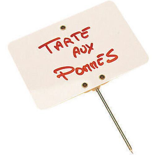 Étiquette à pique neutre - Lot de 10 - Matfer Étiquette à pique neutre - Lot de 10 - Matfer