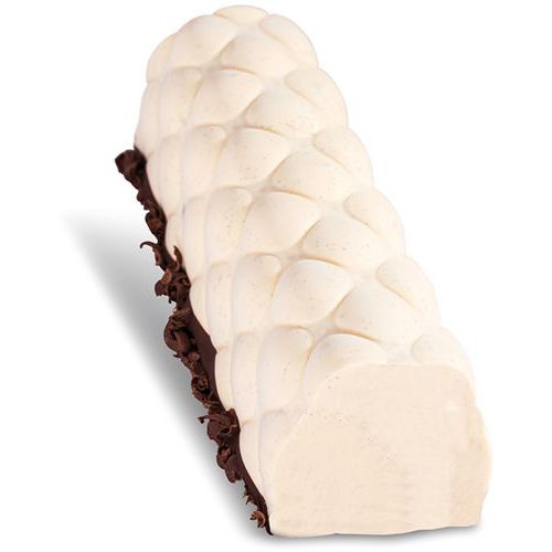 Moule à bûche en silicone avec tapis relief matelassé - Matfer Moule à bûche en silicone avec tapis relief matelassé - Matfer