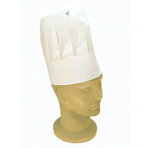 Toque en papier - Lot de 100 - Matfer Flo Toque en papier - Lot de 100 - Matfer Flo