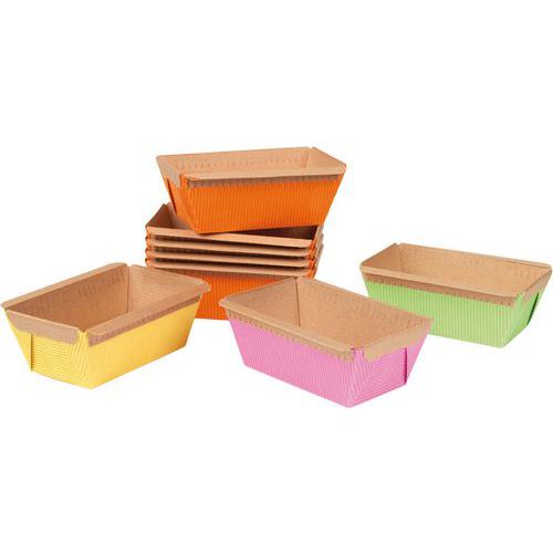 Cakevorm van gekleurd karton - Doos van 48 - Matfer Flo Cakevorm van gekleurd karton - Doos van 48 - Matfer Flo