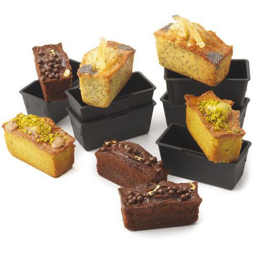 Moule à cakes rectangulaire Exoglass - Lot de 6 - Matfer Moule à cakes rectangulaire Exoglass - Lot de 6 - Matfer