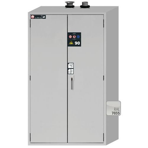 Gasflessenkast G-ULTIMATE-90 - 1x5L - Comfort - 598mm - Asecos