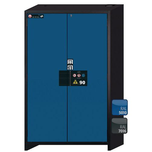 Veiligheidskast Q-PEGASUS-90 Q90.195.120 grijs/blauw_Asecos