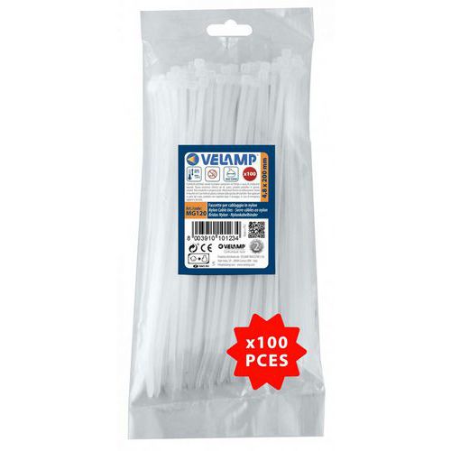 Witte nylon klemringen- Velamp