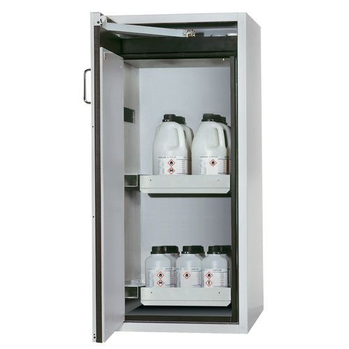 Veiligheidskast S-CLASSIC-90 S90.129.060 lichtgrijs_Asecos, Totale hoogte: 1953 mm, Totale breedte: 893 mm