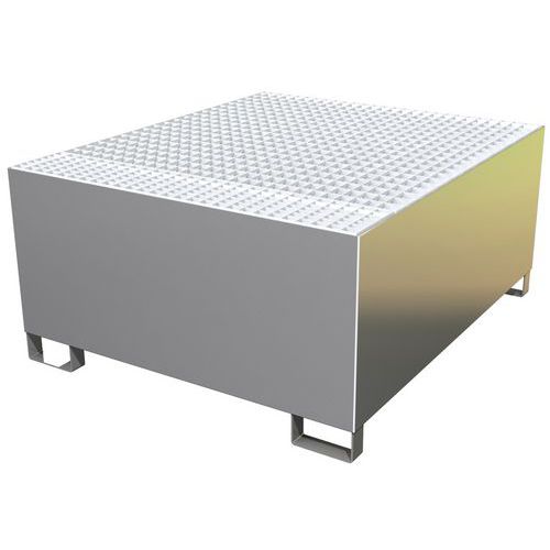 Opvangbak 1 IBC - rvs - gegalvaniseerd rooster - Sameto Technifil Opvangbak 1 IBC - rvs - gegalvaniseerd rooster - Sameto Technifil