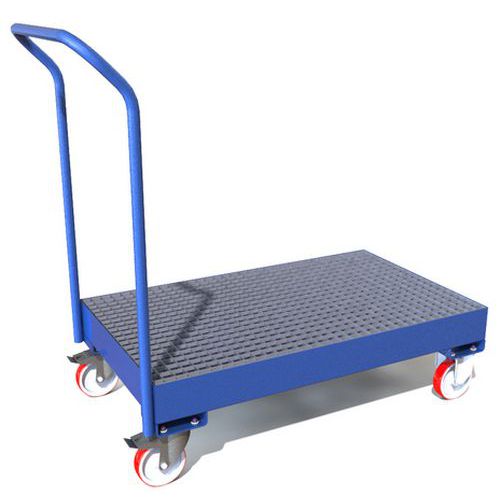 Opvangwagen voor 2 jerrycans en kleine containers Opvangwagen voor 2 jerrycans en kleine containers