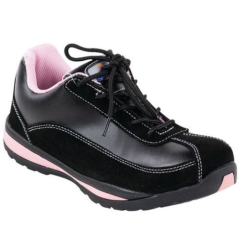 Sportschoen Dames Veiligheid Steelite S1P Hro Zwart/roze FW39 Portwest