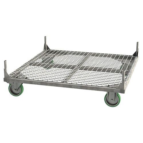 Support big bag mobile - base roulante grillagée - Sameto Technifil Support big bag mobile - base roulante grillagée - Sameto Technifil