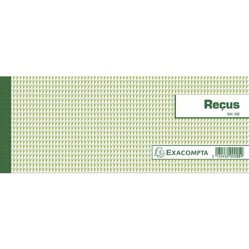 Carnet à souche Reçus 50 feuillets - Format horizontal Carnet à souche Reçus 50 feuillets - Format horizontal