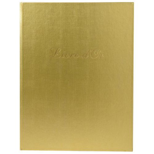 Gastenboek Balacron kaft met opschrift Livre d'Or 27x22cm verticaal Gastenboek Balacron kaft met opschrift Livre d'Or 27x22cm verticaal