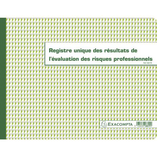 Registre unique des résultats de l'évaluation des risques profess. Registre unique des résultats de l'évaluation des risques profess.