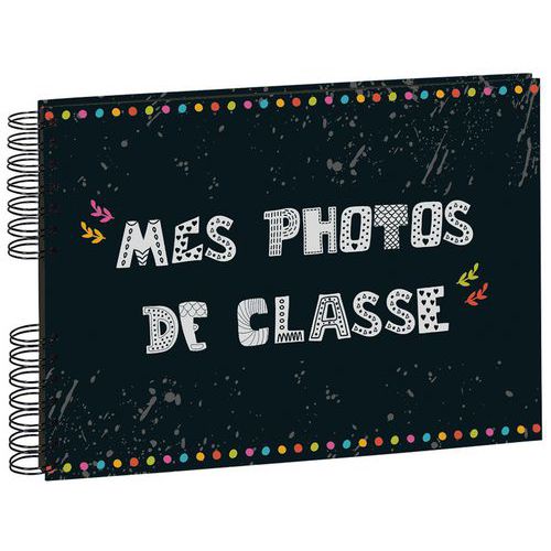 Album photos à spirales 50 pages noires pour photos de classe Album photos à spirales 50 pages noires pour photos de classe
