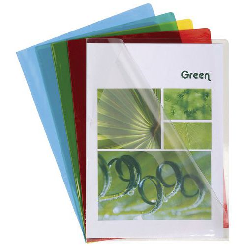 Insteekhoes 10 st. L-map glad pvc 13/100e A4 Exacompta Insteekhoes 10 st. L-map glad pvc 13/100e A4 Exacompta
