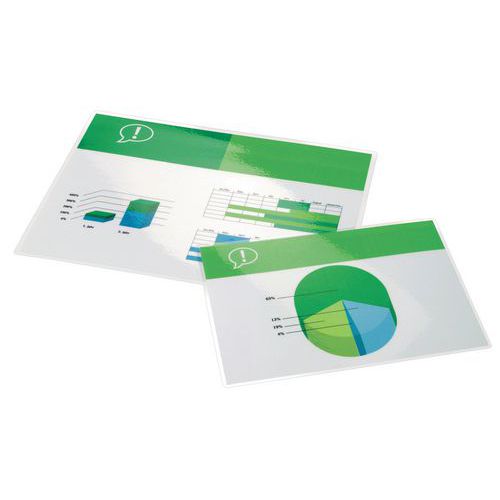 Pochettes de plastification standards A2, 2 x 125 microns GBC Pochettes de plastification standards A2, 2 x 125 microns GBC