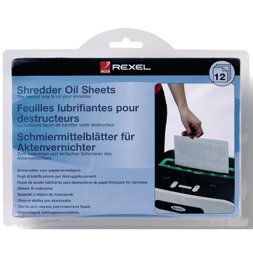 Oliepapier Rexel voor papiervernietiger Oliepapier Rexel voor papiervernietiger