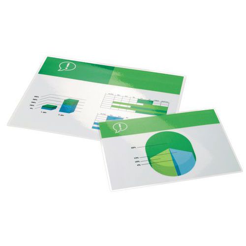 Pochettes de plastification standards A2, 2 x 80 microns GBC Pochettes de plastification standards A2, 2 x 80 microns GBC