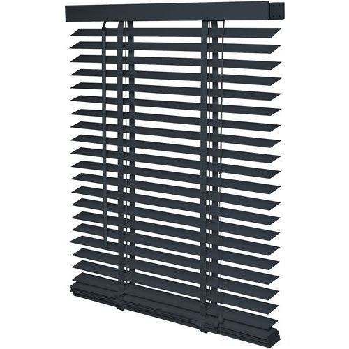 Jaloezieën Hout 50 Mm Effen Donkergrijs - Intensions