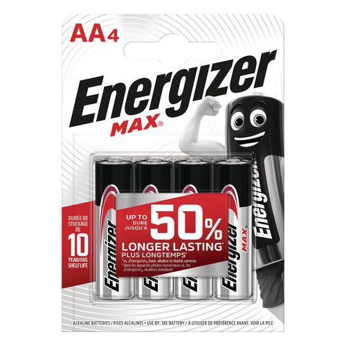 Batterij Max AA - Set van 4 - Energizer Batterij Max AA - Set van 4 - Energizer