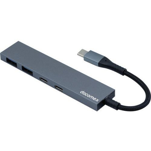 USB-C-hub HB604 naar 2x USB-A en 2x USB-C - Dacomex USB-C-hub HB604 naar 2x USB-A en 2x USB-C - Dacomex