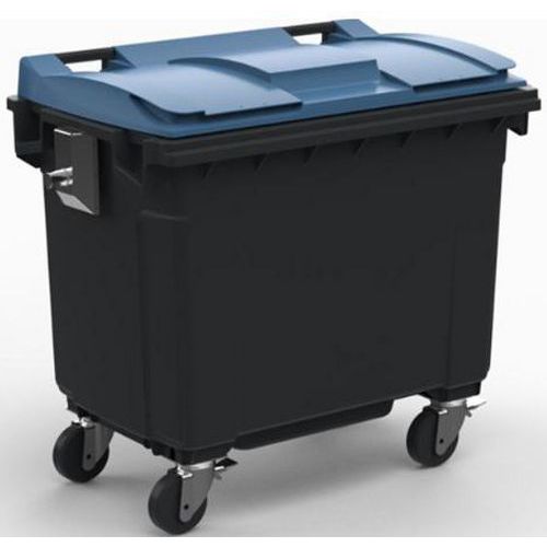 Mobiele container voor afvalscheiding - versterkte metalen spillen - Sulo