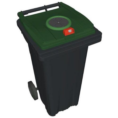 Mobiele container voor gescheiden inzamelen van afval - 120 l - glas Mobiele container voor gescheiden inzamelen van afval - 120 l - glas