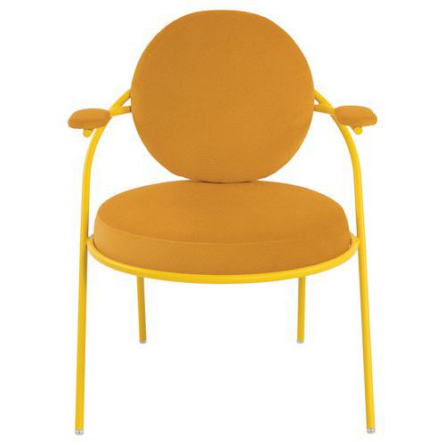 Stoel Sat zitting imitatieleder - Set van 2 Stoel Sat zitting imitatieleder - Set van 2