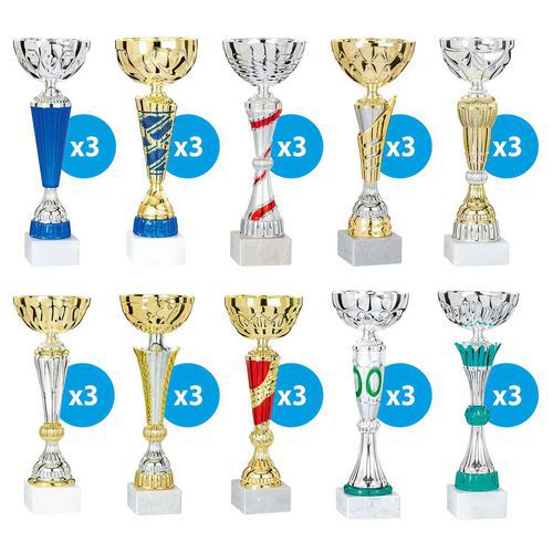 Beker goud en zilver 33 cm - set van 30 Beker goud en zilver 33 cm - set van 30