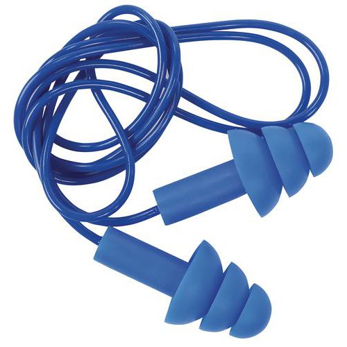 Bouchons d'oreilles réutilisables avec cordelette - Manutan Expert Bouchons d'oreilles réutilisables avec cordelette - Manutan Expert