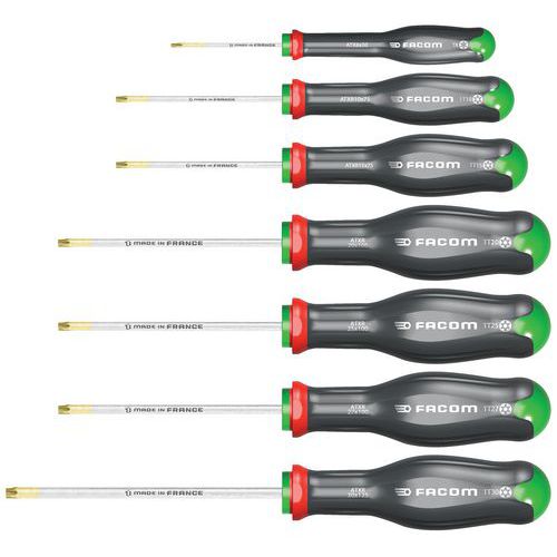 Set van 7 schroevendraaiers prot2 Torx - Facom Set van 7 schroevendraaiers prot2 Torx - Facom