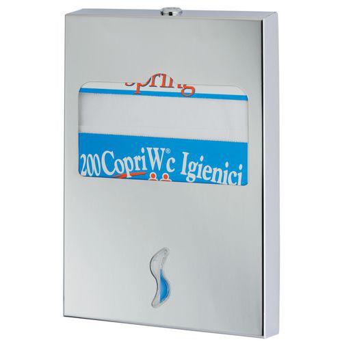 Dispenser voor toiletbrilhoes, geborsteld rvs Dispenser voor toiletbrilhoes, geborsteld rvs
