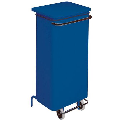 Mobiele afvalbak met verwijderbaar pedaal vóór, 110 l Mobiele afvalbak met verwijderbaar pedaal vóór, 110 l