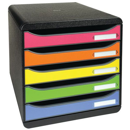 Module de classement Big Box Plus Arlequin 5 Tiroirs - Exacompta Module de classement Big Box Plus Arlequin 5 Tiroirs - Exacompta