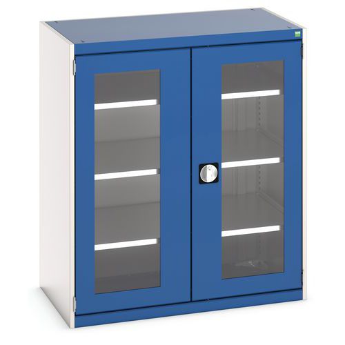 Armoire à portes transparentes Cubio 1050x650x1200mm - Bott