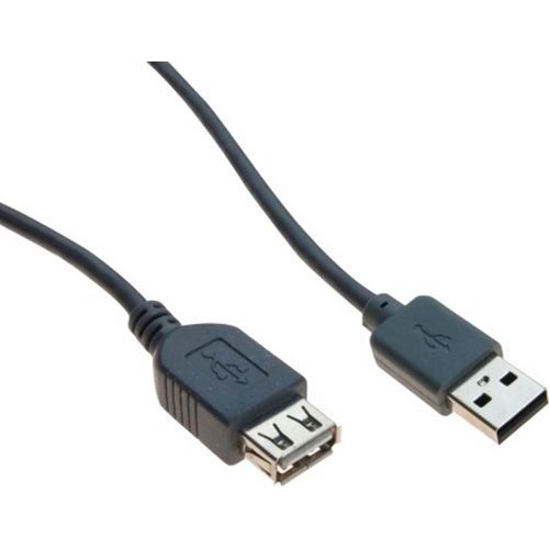 Cordon USB 2.0 type A et B avec ferrites noir - 2,0 m Cordon USB 2.0 type A et B avec ferrites noir - 2,0 m