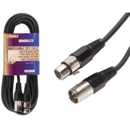 Kabel XLR 3P mannelijk en vrouwelijk zwart 6 m Kabel XLR 3P mannelijk en vrouwelijk zwart 6 m