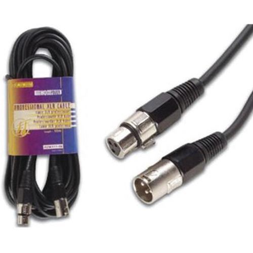 Verlengkabel xlr 3P mannelijk en vrouwelijk zwart 10 m Verlengkabel xlr 3P mannelijk en vrouwelijk zwart 10 m