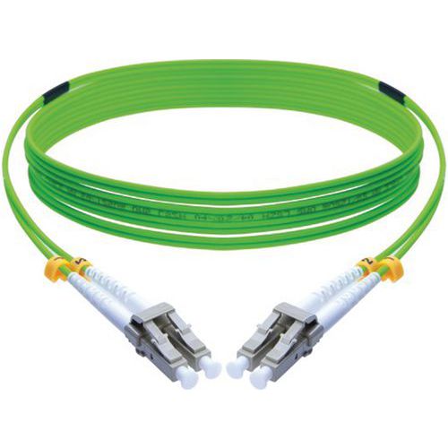 Jarretière duplex 2.0 mm OM5 LC-UPC/LC-UPC vert - 10 m Jarretière duplex 2.0 mm OM5 LC-UPC/LC-UPC vert - 10 m