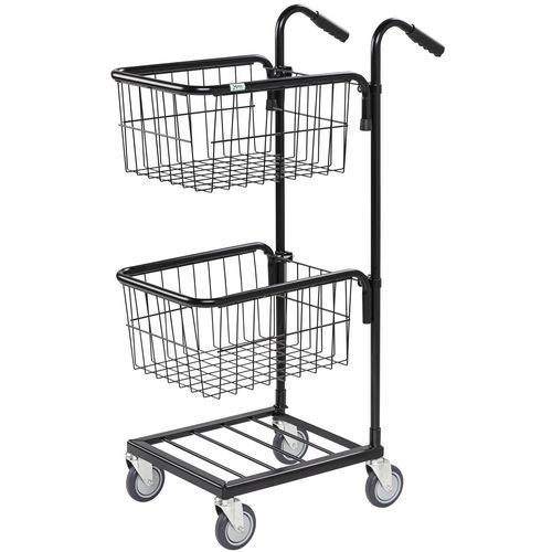 Mini-chariot de bureaux - 2 paniers - Kongamek Mini-chariot de bureaux - 2 paniers - Kongamek